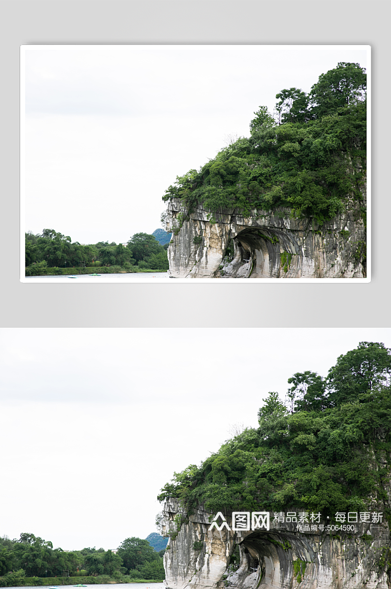 象鼻山山峰风景景点摄影图片素材