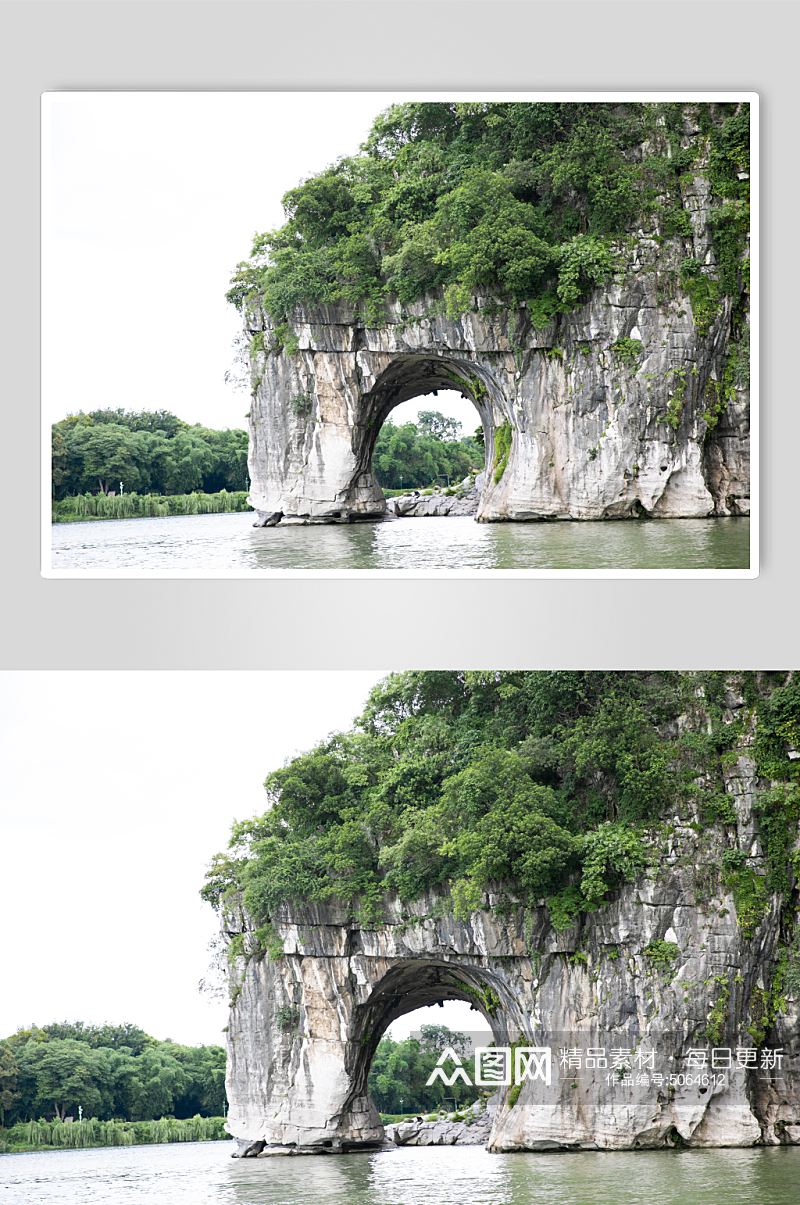 象鼻山山峰风景景点摄影图片素材