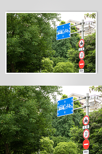 限速交通安全警示牌风景景点摄影图片