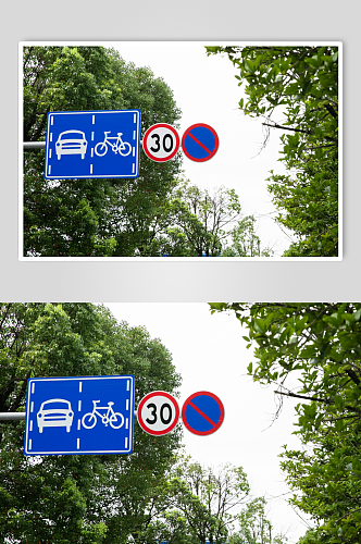 限速交通安全警示牌风景景点摄影图片