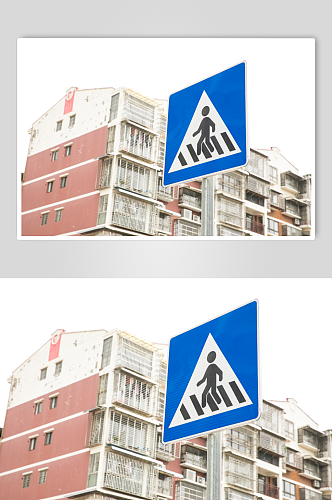 人行道警示牌风景景点摄影图片
