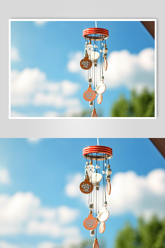 AI数字艺术高清小清新风铃摄影图片-众图网