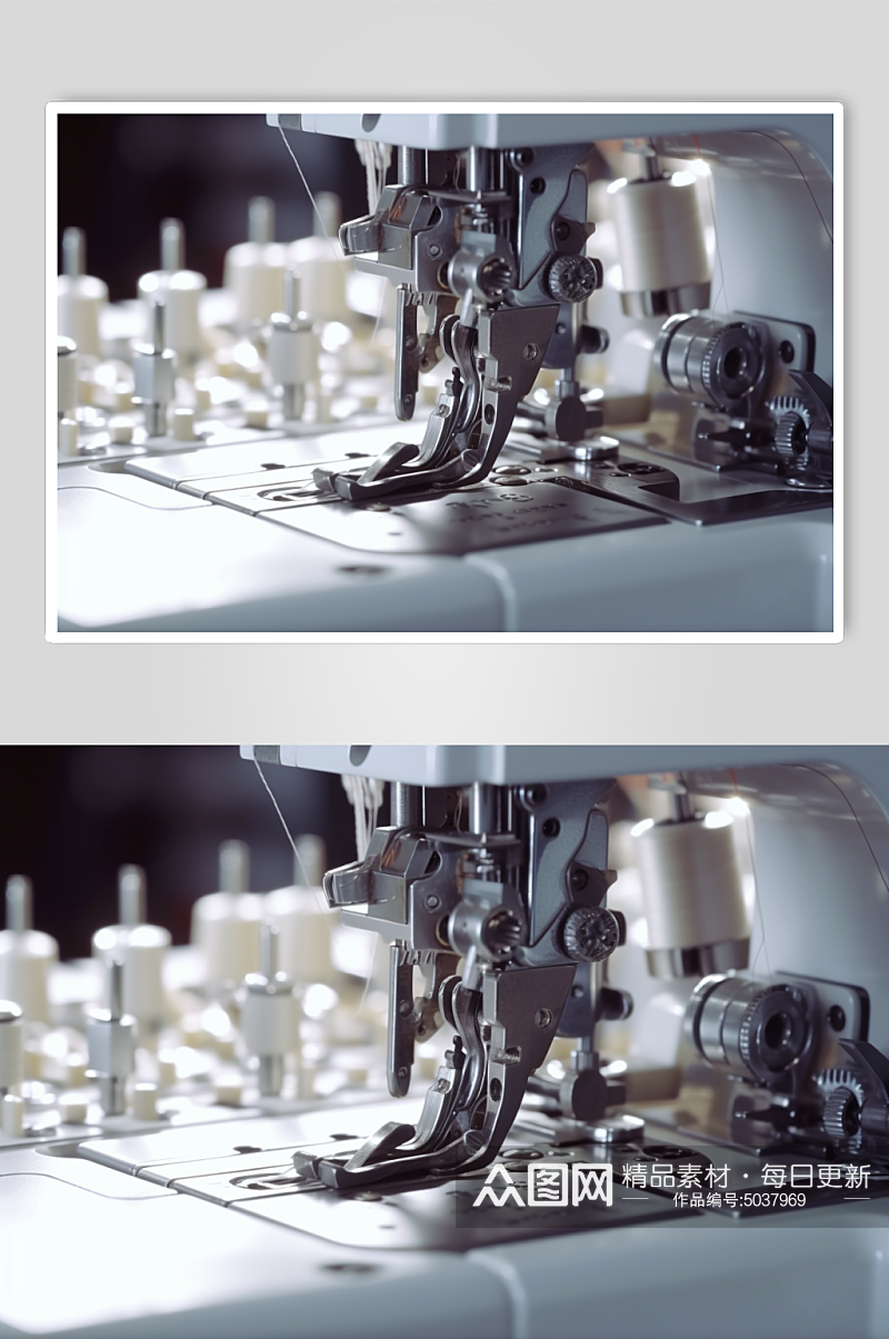 AI数字艺术缝纫机摄影图片素材