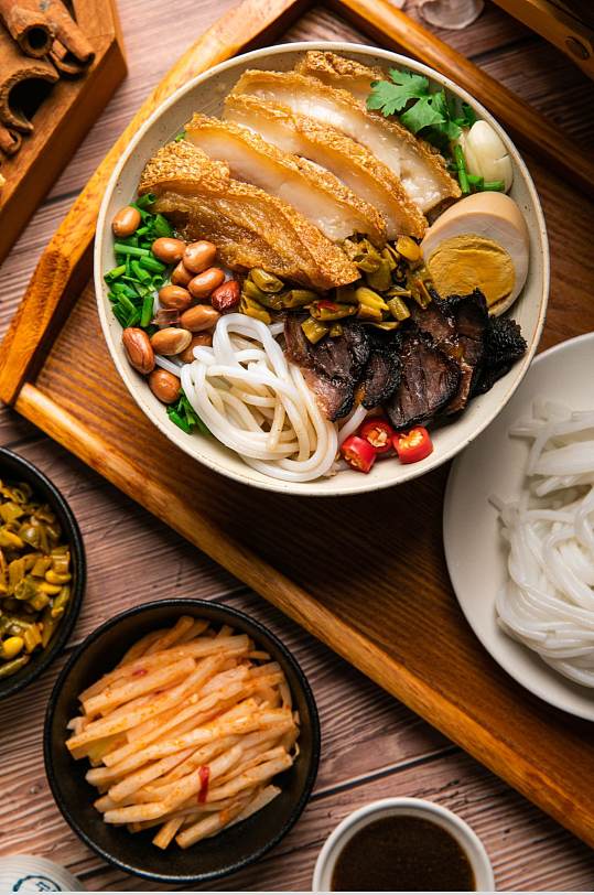 桂林米粉湿米粉美食食物摄影图片-众图网