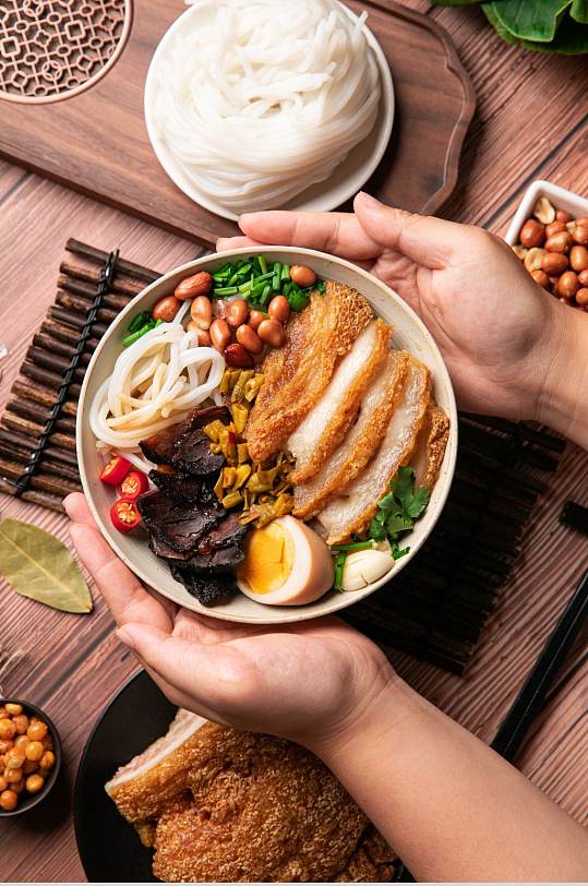 桂林米粉湿米粉美食食物摄影图片-众图网