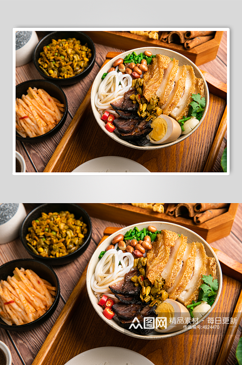 桂林米粉湿米粉美食食物摄影图片素材