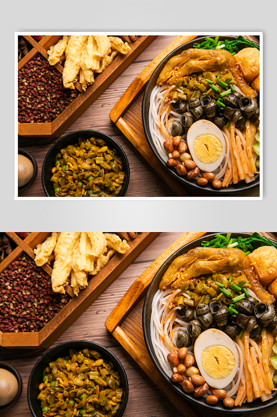 柳州螺蛳粉美食食物摄影图片