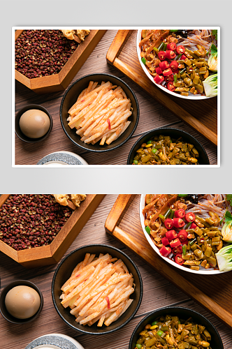桂林米粉湿米粉美食食物摄影图片