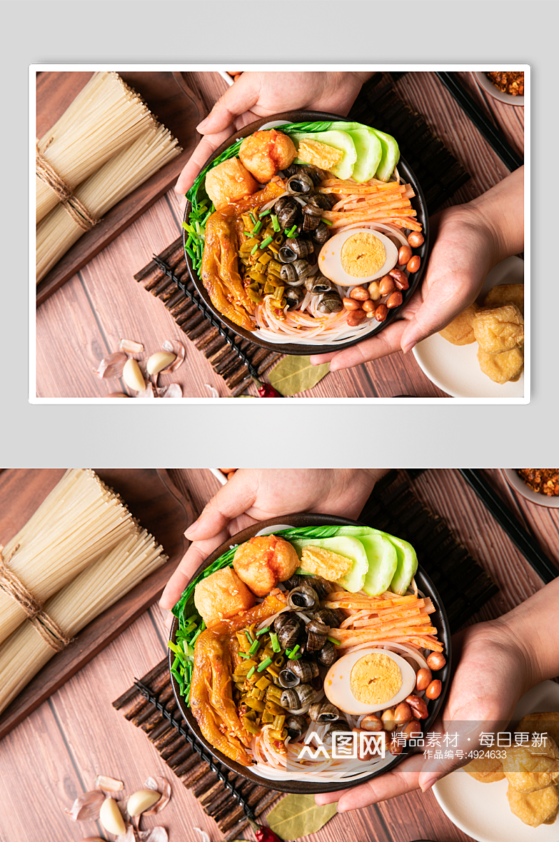 柳州螺蛳粉美食食物摄影图片素材