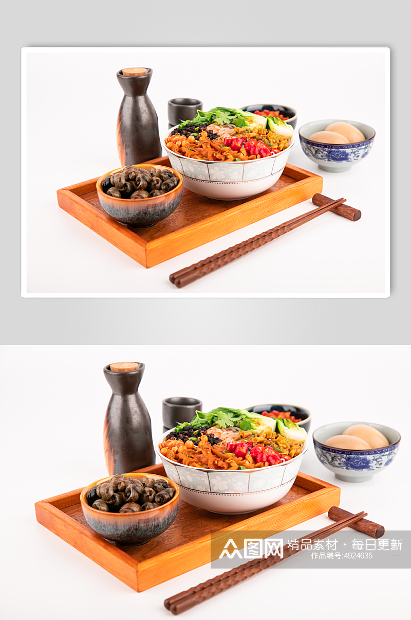 四川酸辣粉美食食物摄影图片素材