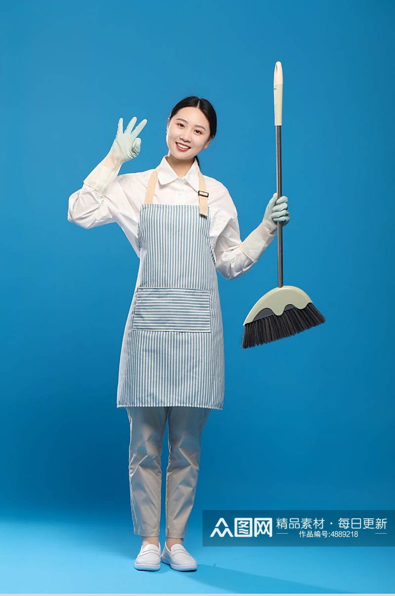 家政保姆清洁服务女性人物摄影图片素材