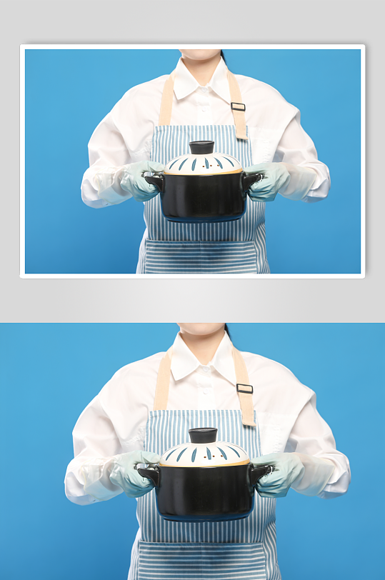 家政保姆做饭私厨沙煲厨具摄影图片