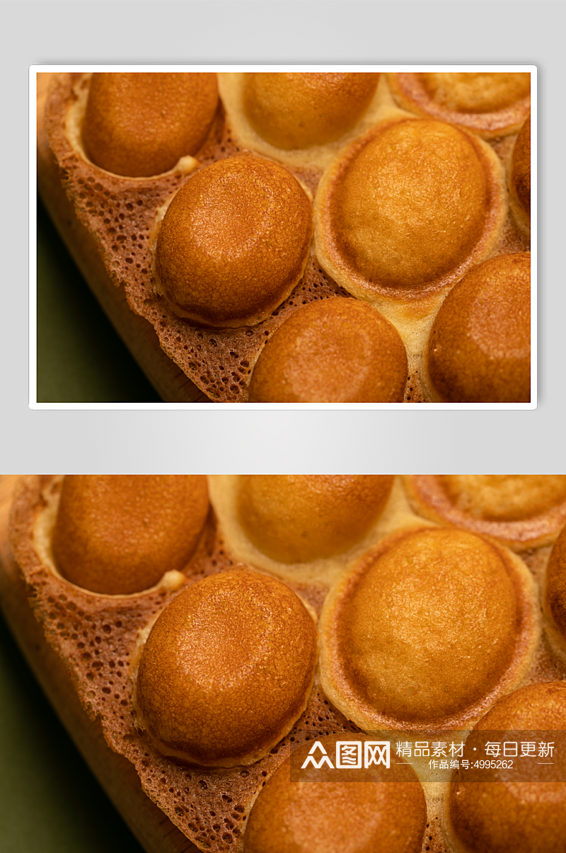 软糯鸡蛋仔港式美食摄影图片素材