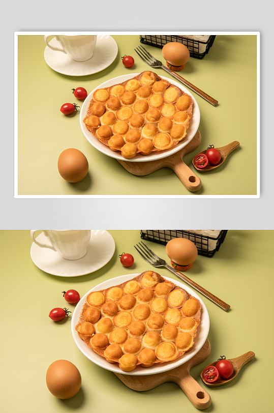 软糯鸡蛋仔港式美食摄影图片-众图网