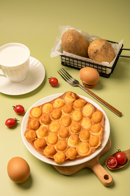 软糯鸡蛋仔港式美食摄影图片-众图网