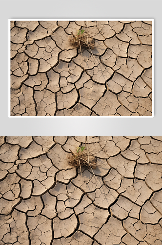AI数字艺术自然灾害干旱摄影图片