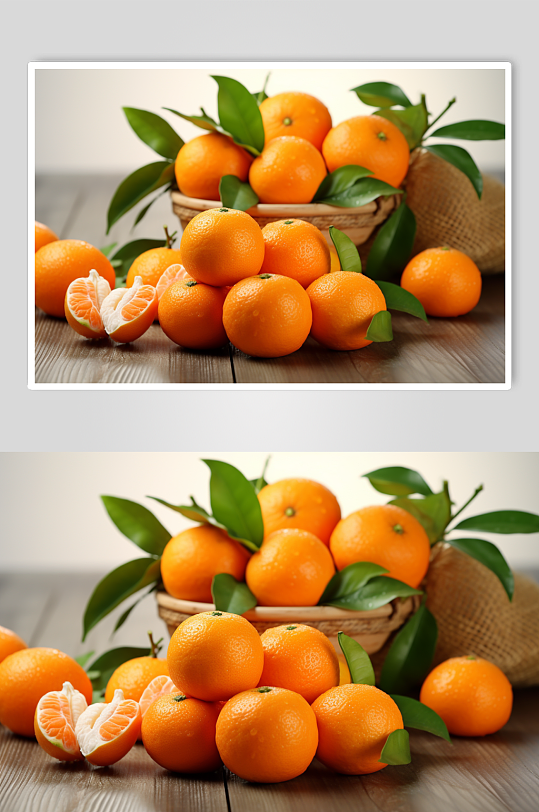 AI数字艺术砂糖橘柑子橘子水果摄影图-众图网