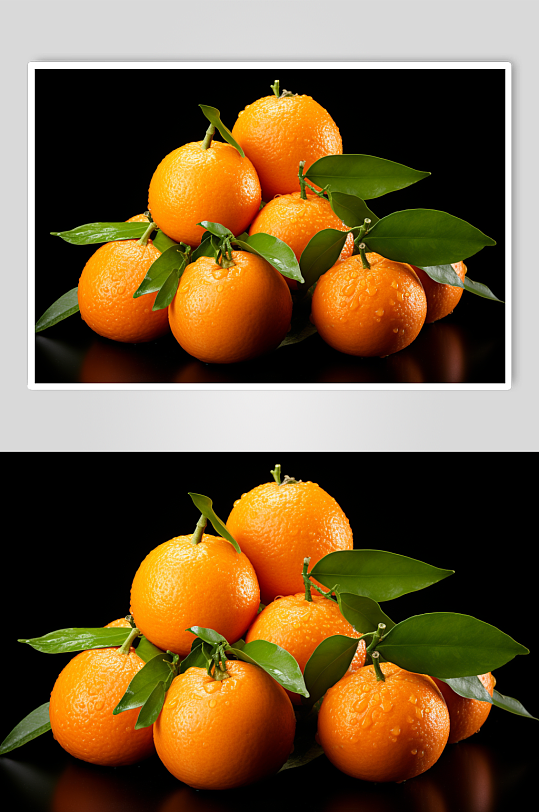 AI数字艺术砂糖橘柑子橘子水果摄影图-众图网
