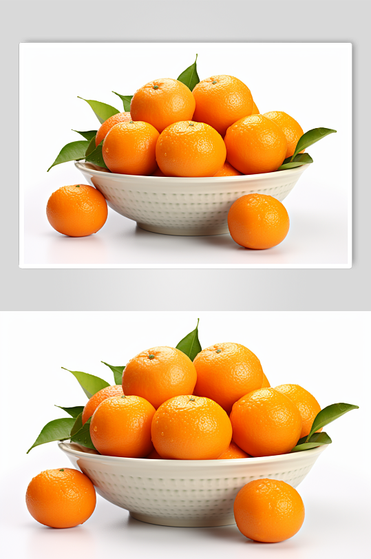 AI数字艺术砂糖橘柑子橘子水果摄影图