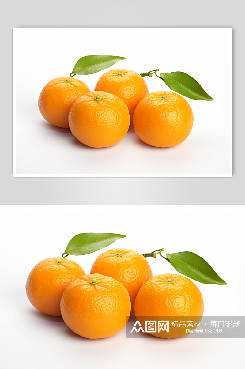 AI数字艺术砂糖橘柑子橘子水果摄影图素材