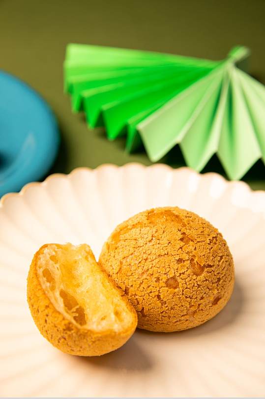 麻薯面包糕点甜品食物摄影图片