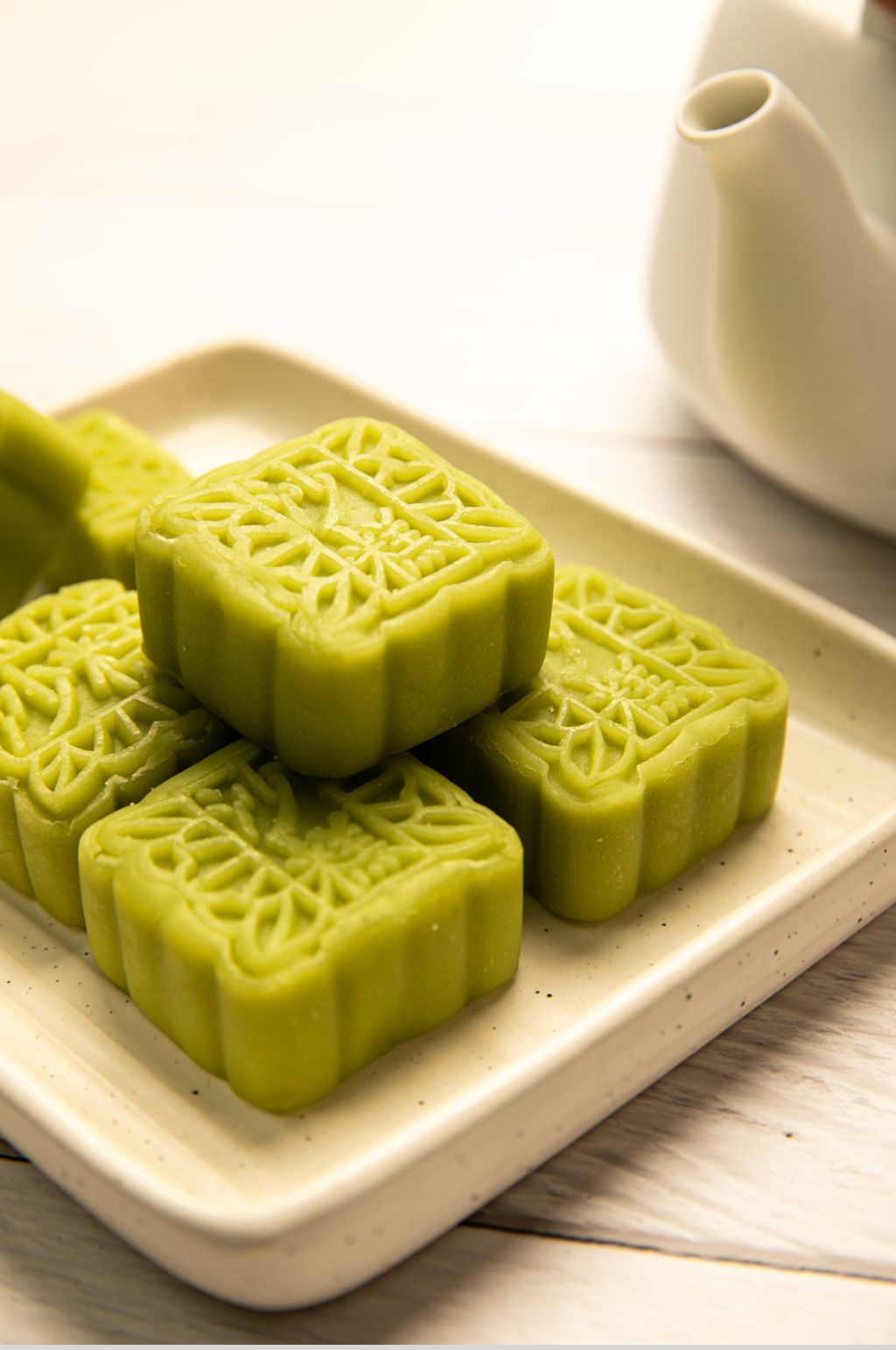 清凉绿豆沙糕糕点甜品食物摄影图片素材