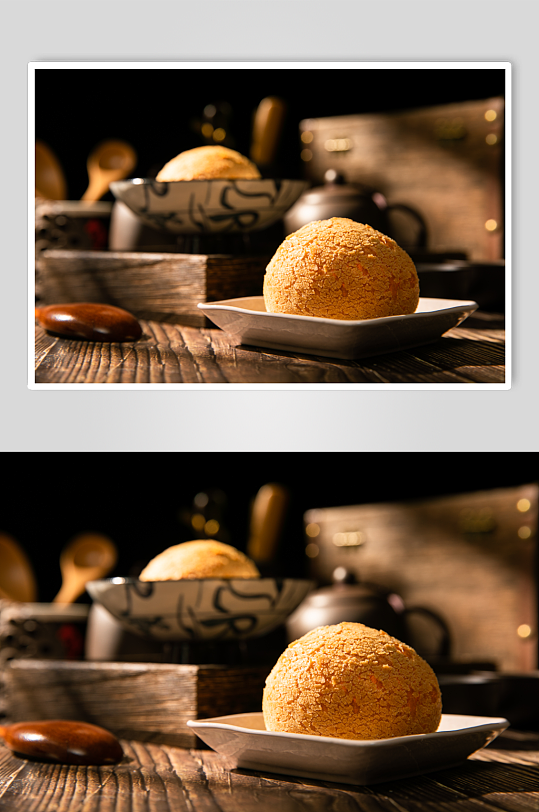 麻薯面包糕点甜品食物摄影图片