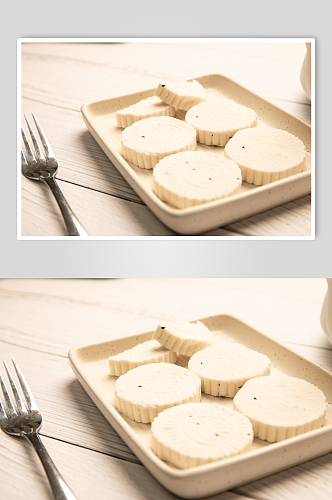 白米糕糕点甜品食物摄影图片