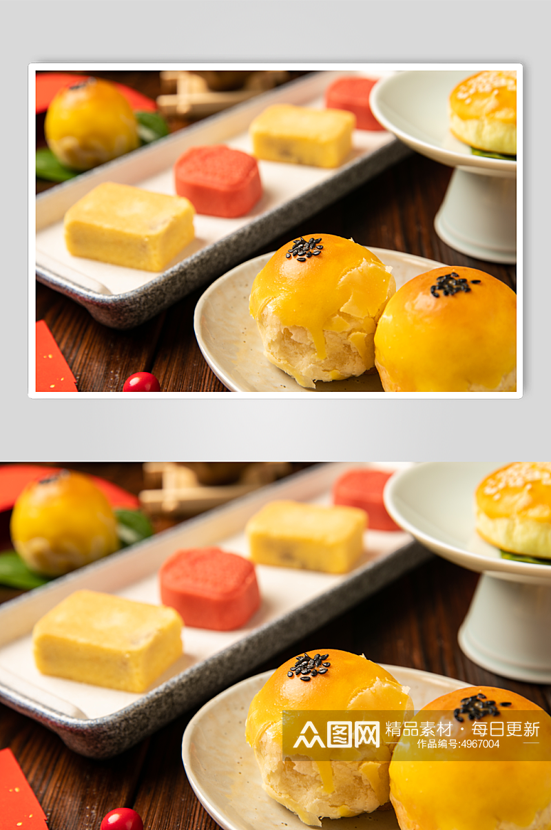 中式糕点糕点美食摄影图片素材