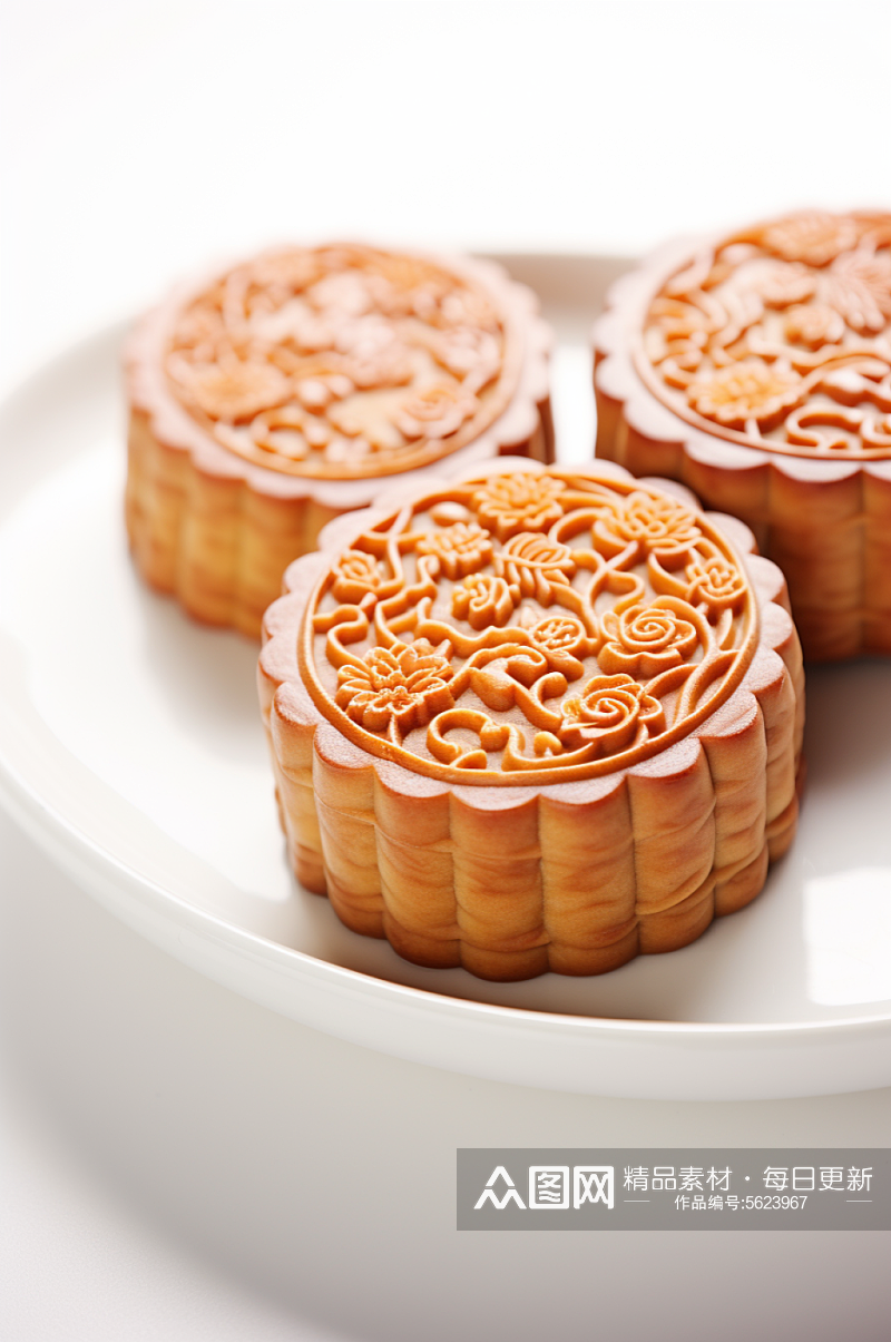 AI数字艺术春节中式糕点美食摄影图素材