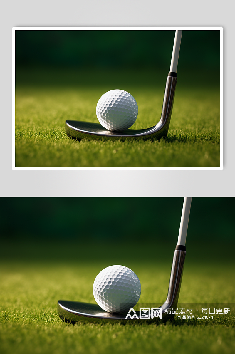 AI数字艺术高尔夫球摄影图片素材