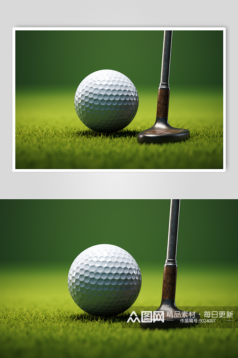 AI数字艺术高尔夫球摄影图片素材