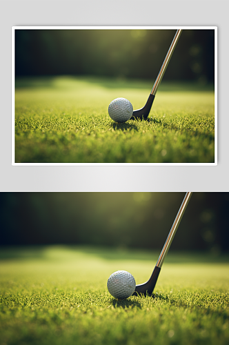 AI数字艺术高尔夫球摄影图片