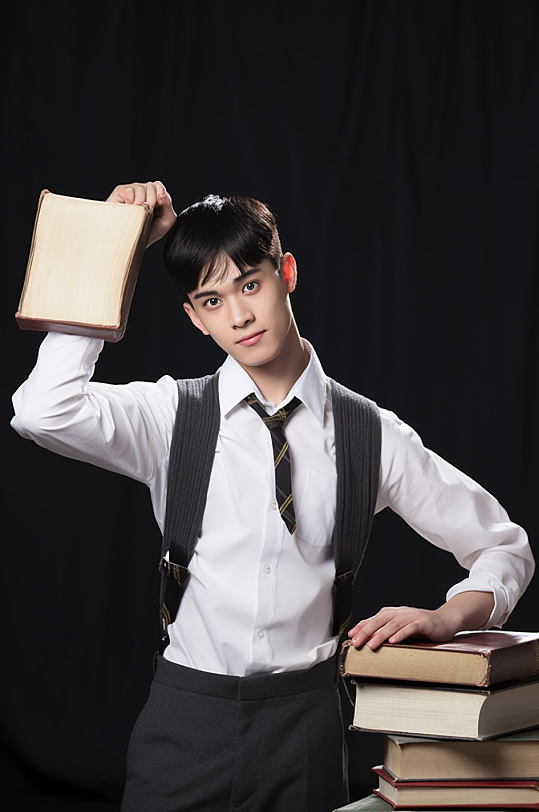 AI数字艺术高考照片毕业学生摄影图-众图网