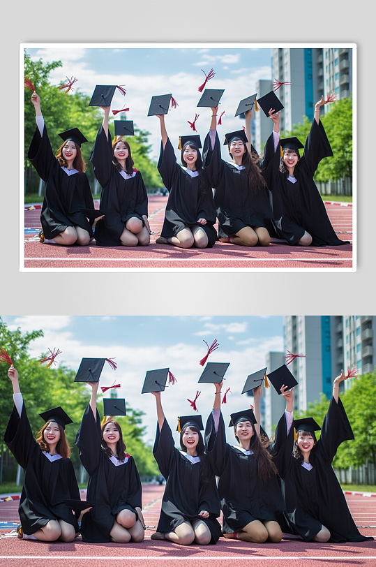 AI数字艺术高考照片毕业学生摄影图-众图网