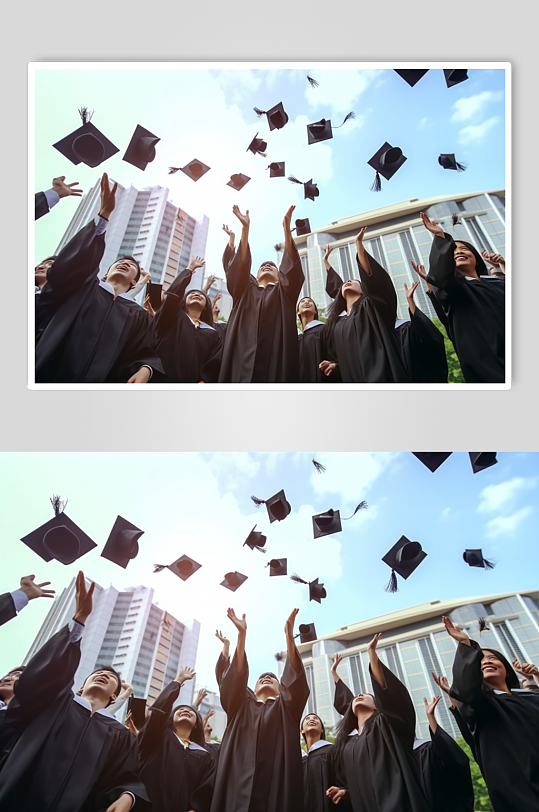 AI数字艺术高考照片毕业学生摄影图-众图网