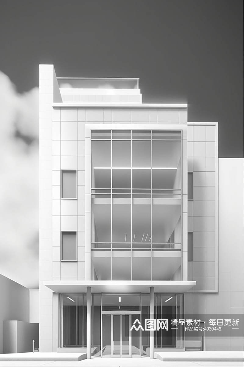 AI数字艺术城市建筑房地产高楼大厦模型素材