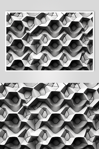 AI数字艺术手绘工业建筑模型空间图片