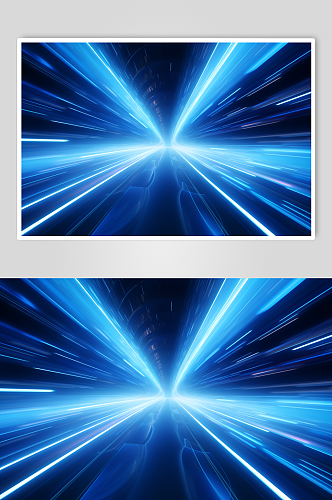 AI数字艺术光速速度感科技风背景图