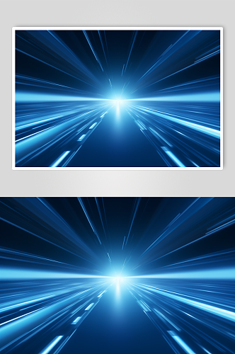 AI数字艺术光速速度感科技风背景图