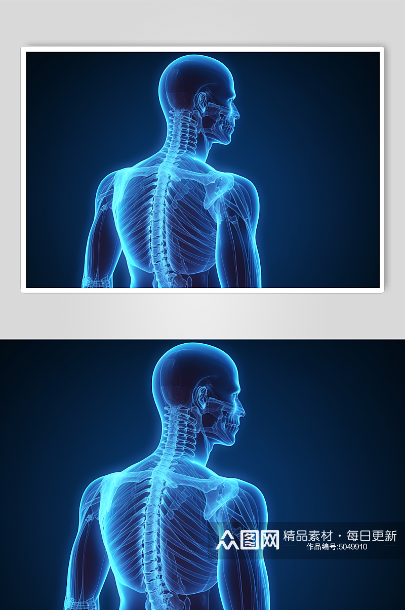 AI数字艺术医疗骨科图片素材