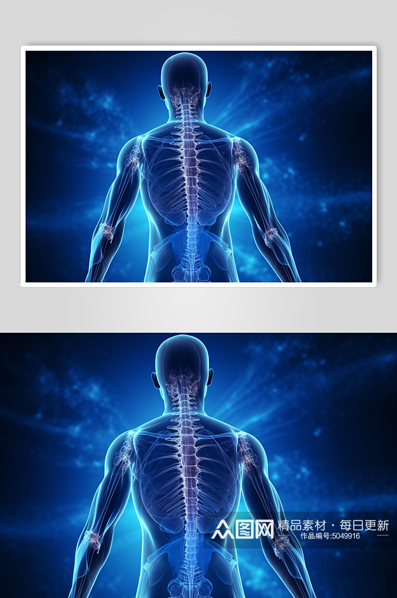 AI数字艺术医疗骨科图片素材