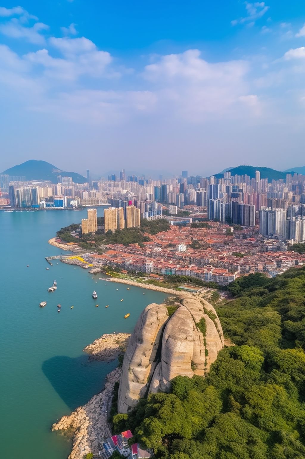 AI數(shù)字藝術(shù)高清海邊廈門旅游景點(diǎn)攝影圖片素材