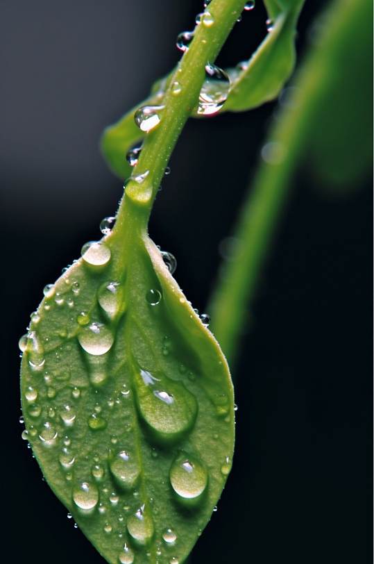 AI数字艺术创意水珠谷雨摄影图片-众图网