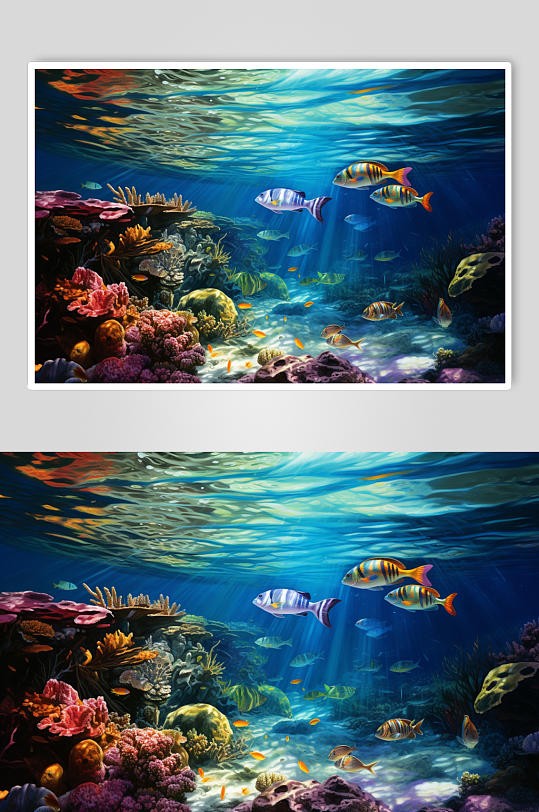 AI数字艺术海洋海底世界摄影图片-众图网