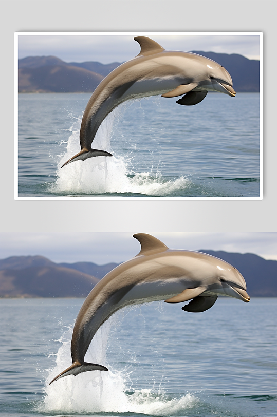 AI数字艺术海豚海洋动物摄影图片