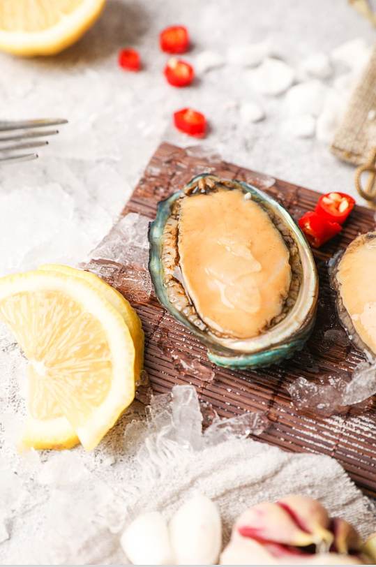 可口美味鲍鱼生鲜海鲜美食摄影图片