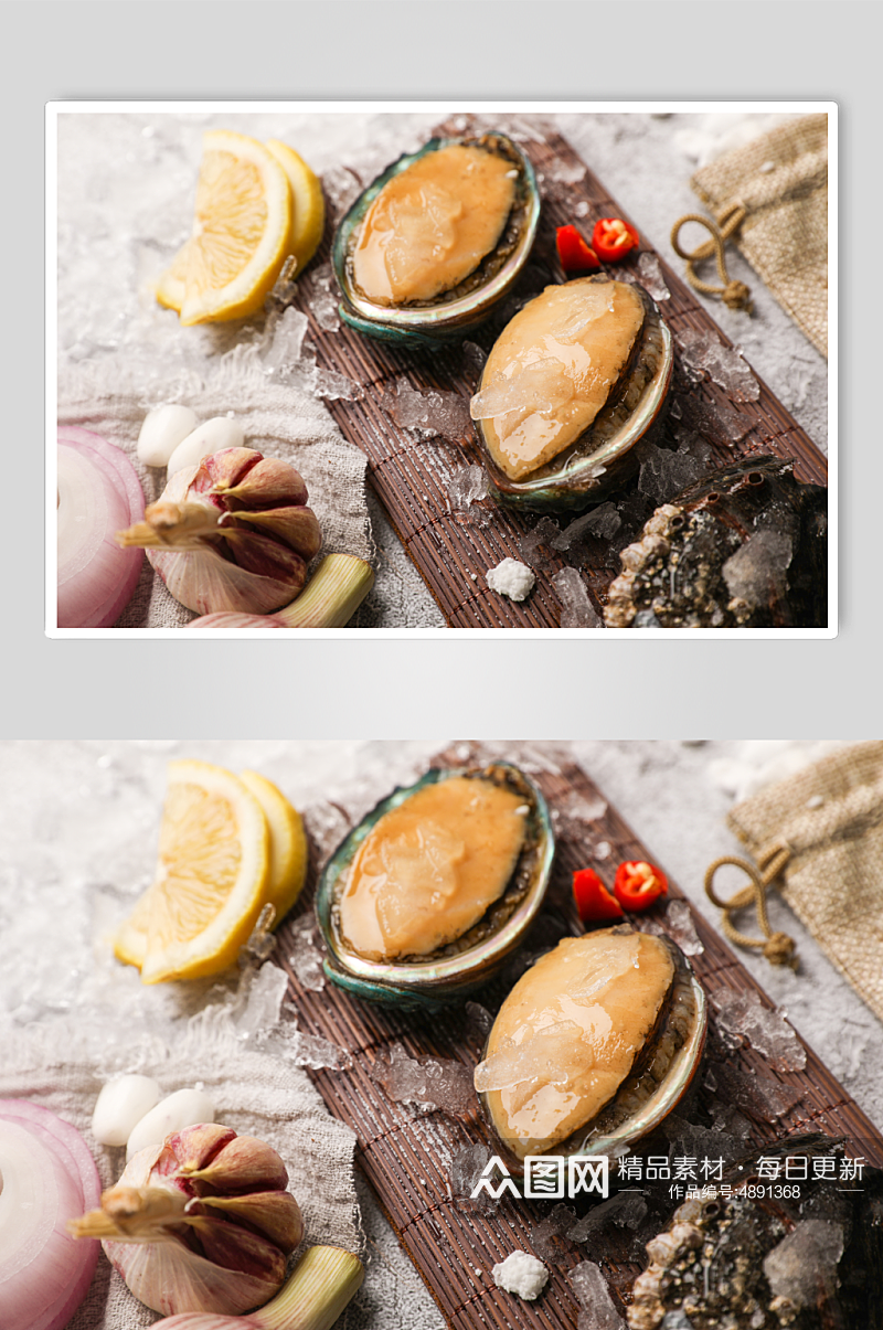 海货生鲜超市海产品海鲜鲍鱼摄影图片素材