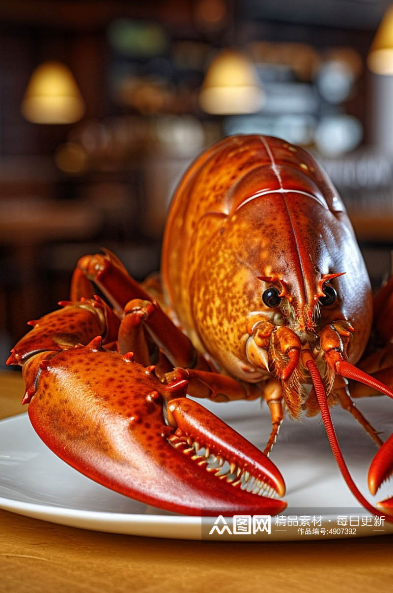 AI数字艺术新鲜美味海鲜龙虾美食图片素材