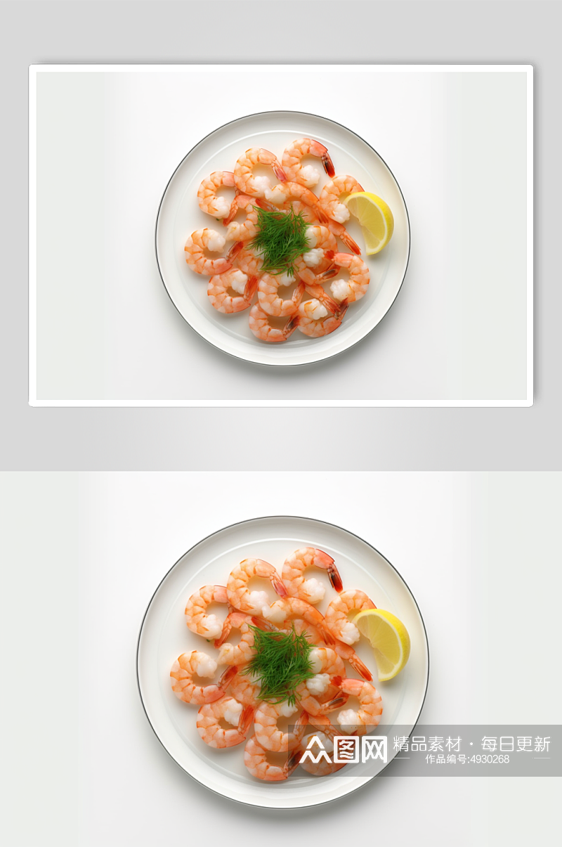 AI数字艺术高清餐厅海鲜拼盘美食摄影图片素材